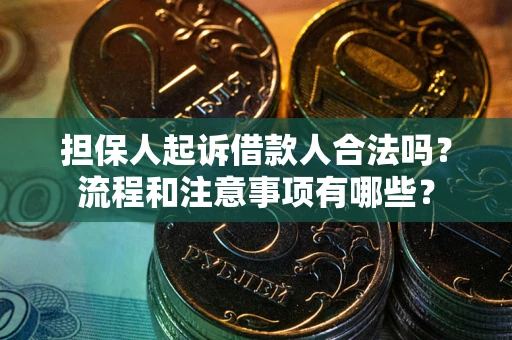济南担保人起诉借款人合法吗？流程和注意事项有哪些？