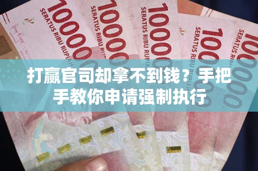 济南打赢官司却拿不到钱？手把手教你申请强制执行