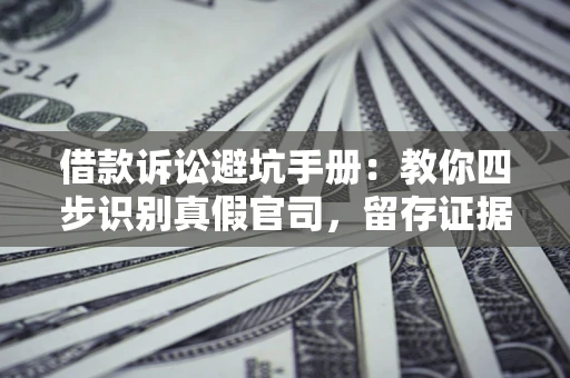济南借款诉讼避坑手册：教你四步识别真假官司，留存证据不踩雷