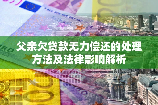 济南父亲欠贷款无力偿还的处理方法及法律影响解析
