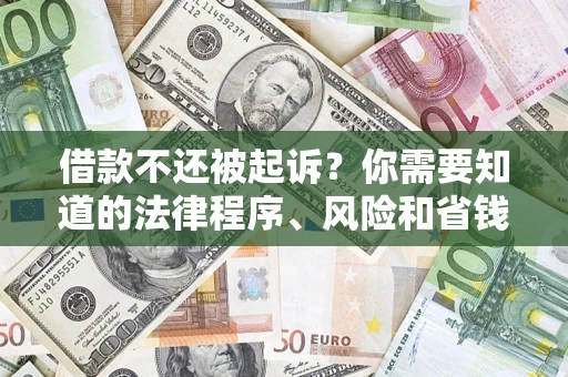 济南借款不还被起诉？你需要知道的法律程序、风险和省钱技巧